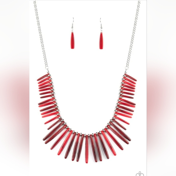 Out of My Element - Red Paparazzi Necklace - Picture 2 of 3